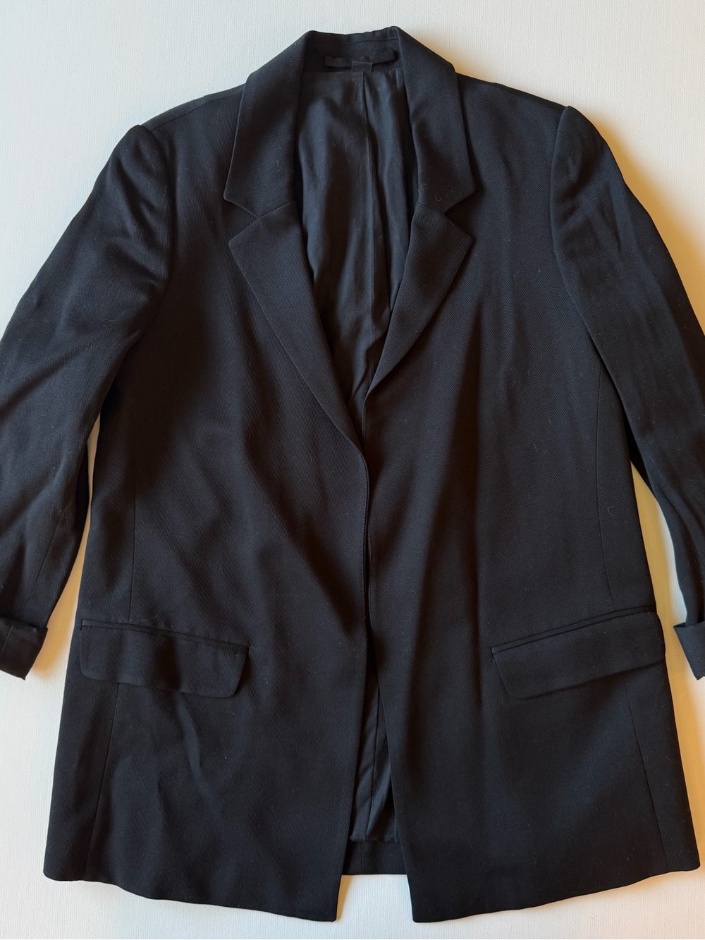 AllSaints Black Relaxed Tailored Blazer - Picture 5 of 7